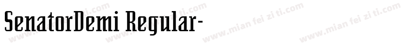 SenatorDemi Regular字体转换